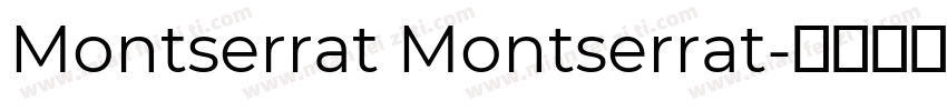 Montserrat Montserrat字体转换